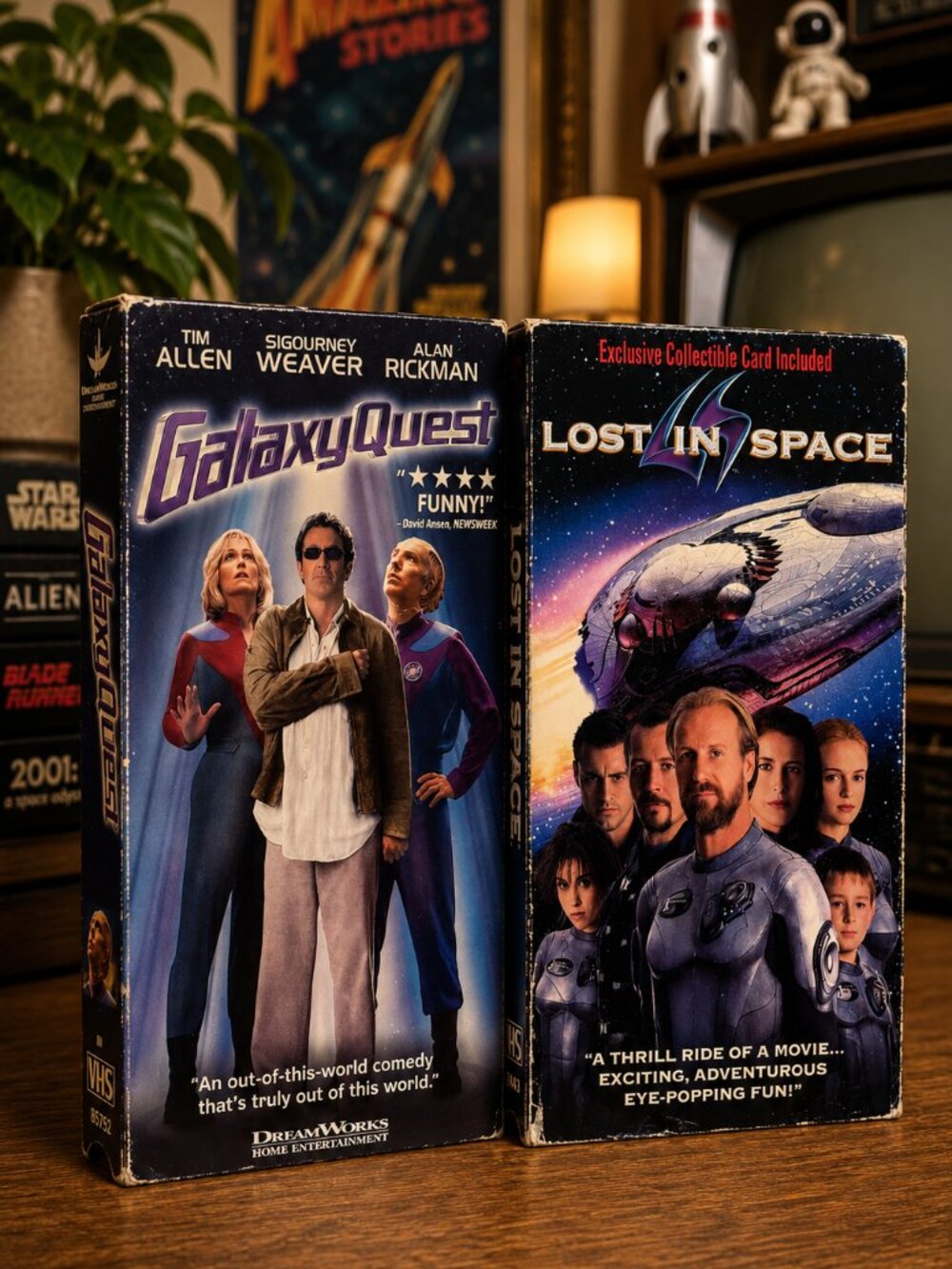 Sci-Fi VHS Lot | Galaxy Quest & Lost In Space | DreamWorks + New Line | 90s Spac - Picture 1 of 4